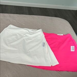 Old navy  mini skirt xs pink and white 2 in 1